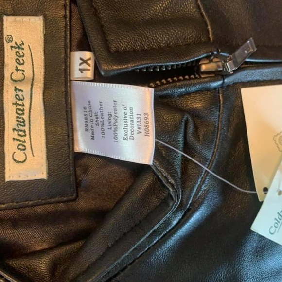 Coldwater Creek Leather Vest - Picture 2 of 7